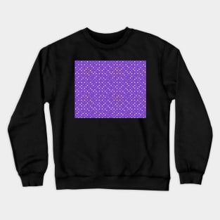 Purple White Polka Dots Cute Pattern Crewneck Sweatshirt